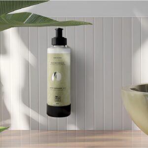 Suport din plastic negru pt dispensere de 300 ml